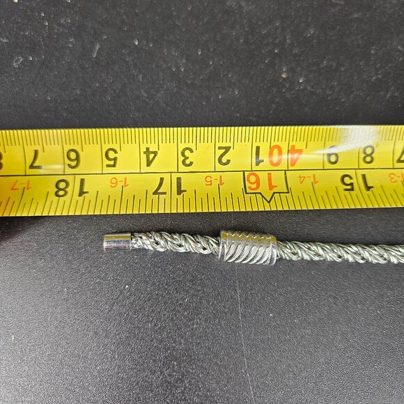 Twisted Rope Chain Necklace Silver-Tone Jewelry Sparkly Bling Magnetic Clasp 17" - Picture 9 of 9